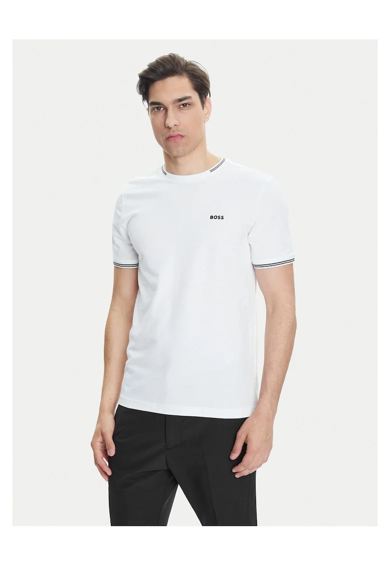Tricou barbat  alb, simplu, Alb