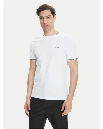 Tricou barbat  alb, simplu, Alb
