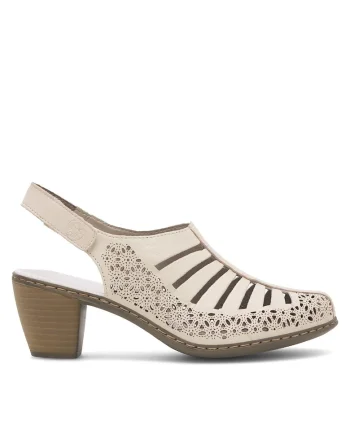 Botine dama,  Bej, Piele naturala 40959-60