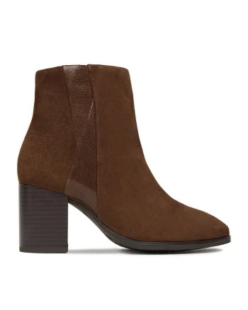 Botine dama  piele naturala maro, Maro