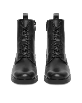 Ghete dama,  C-ANITA-25205PE, piele naturala, negru