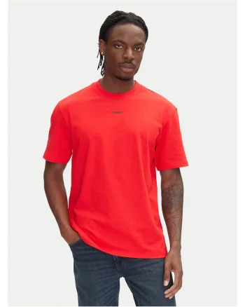 Tricou barbat  rosu, bumbac,