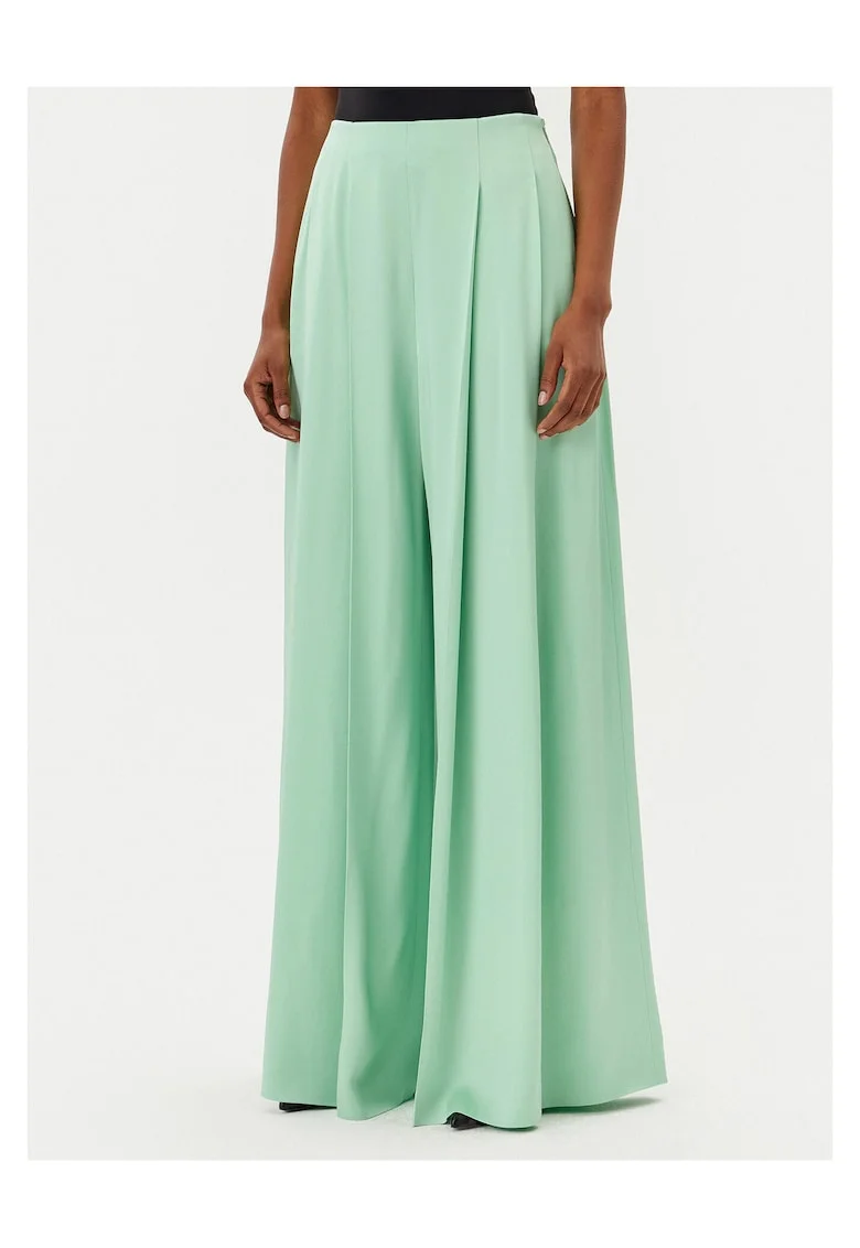 Pantaloni eleganti pentru dama  palazzo, verde
