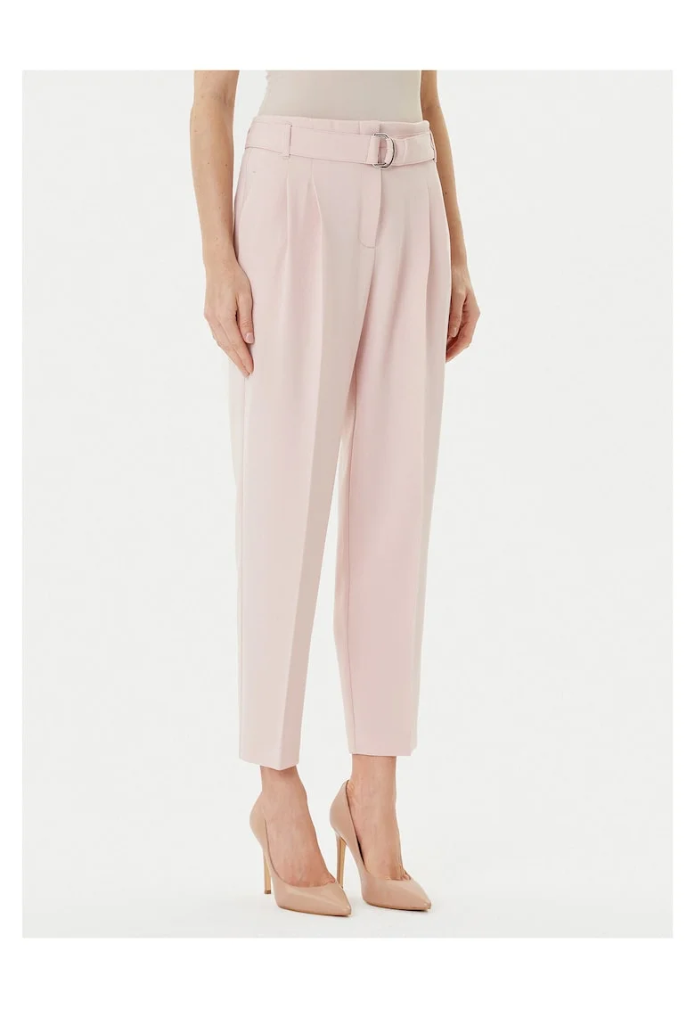 Pantaloni eleganti pentru dama,  roz, stofa