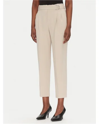 Pantaloni dama  bej, stofa