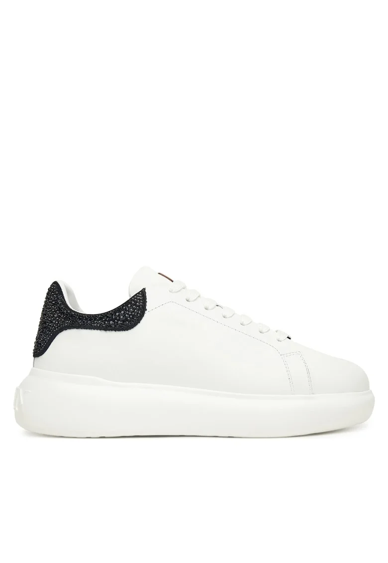 Tenisi dama,  FAES WSC2776, piele naturala, alb/negru
