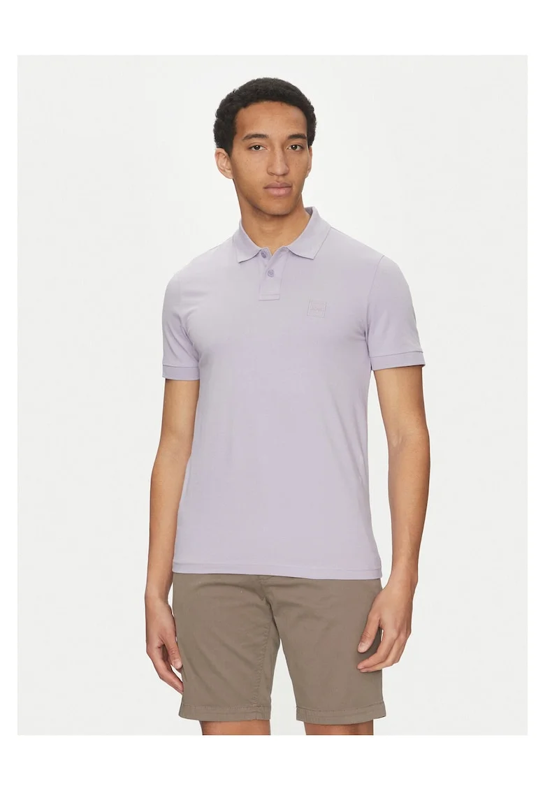 Tricou barbati  violet, bumbac