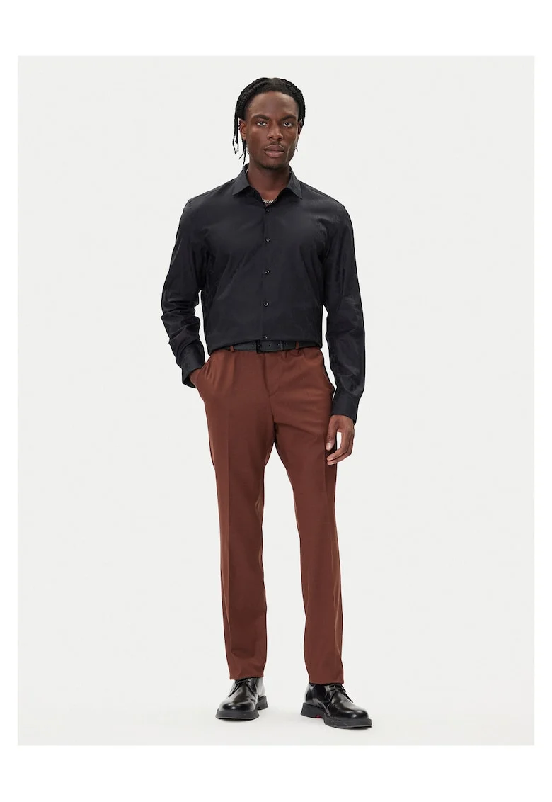 Camasa barbati  negru, bumbac