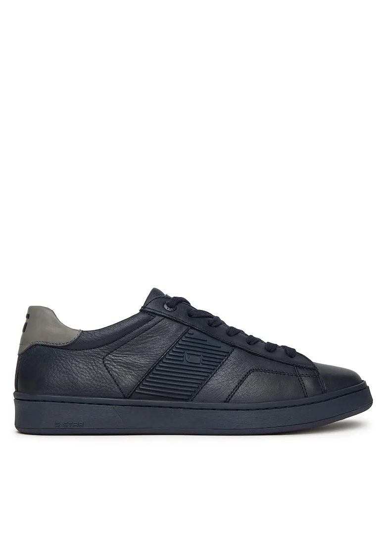 Tenisi barbati,  BRADLEY-01 MI08, piele naturala, bleumarin