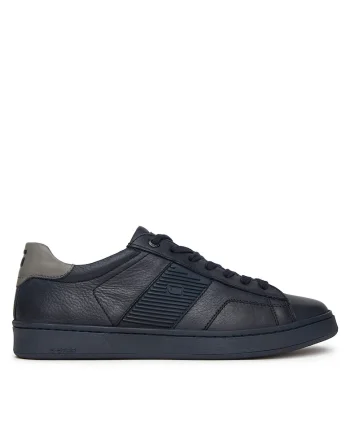 Tenisi barbati,  BRADLEY-01 MI08, piele naturala, bleumarin