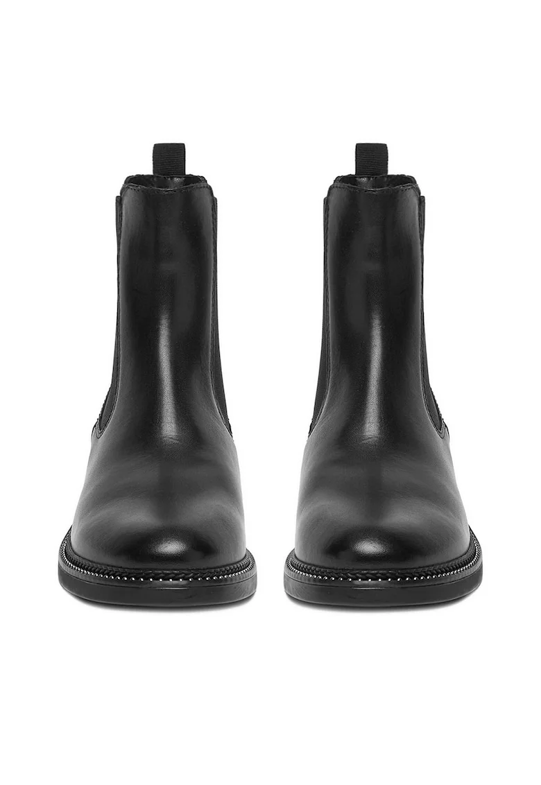 Botine dama CEO-RST-56007-10,  Piele naturala, Negru