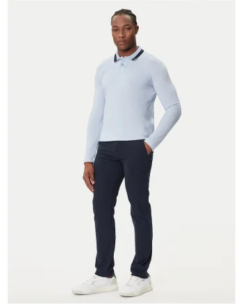 Polo barbati  albastru deschis, bumbac