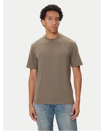 Tricou barbat  kaki, bumbac