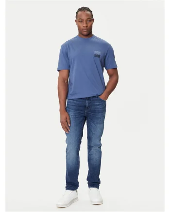 Tricou barbati  albastru, bumbac