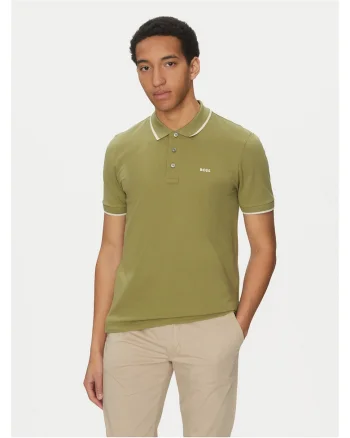 Tricou barbatesc  verde, bumbac