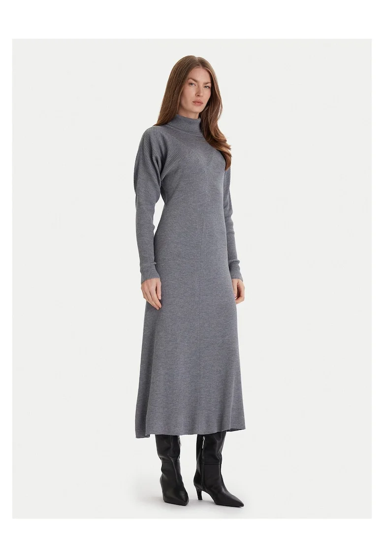 Rochie tricotata de dama  gri
