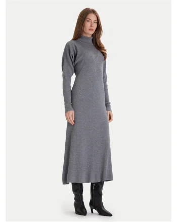 Rochie tricotata de dama  gri