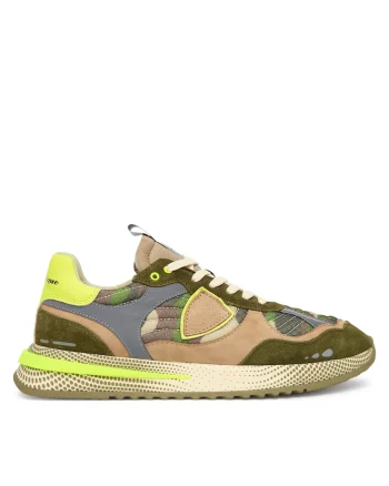 Tenisi barbati  multicolor, piele naturala