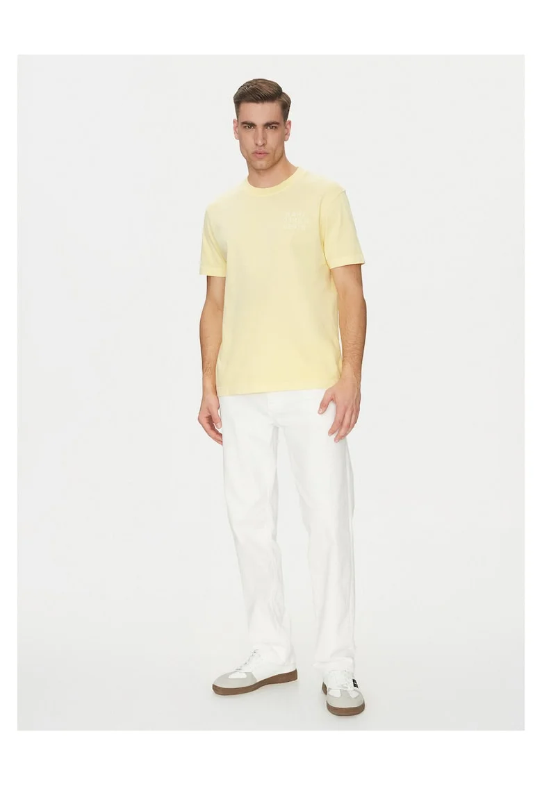 Tricou barbati  galben, bumbac