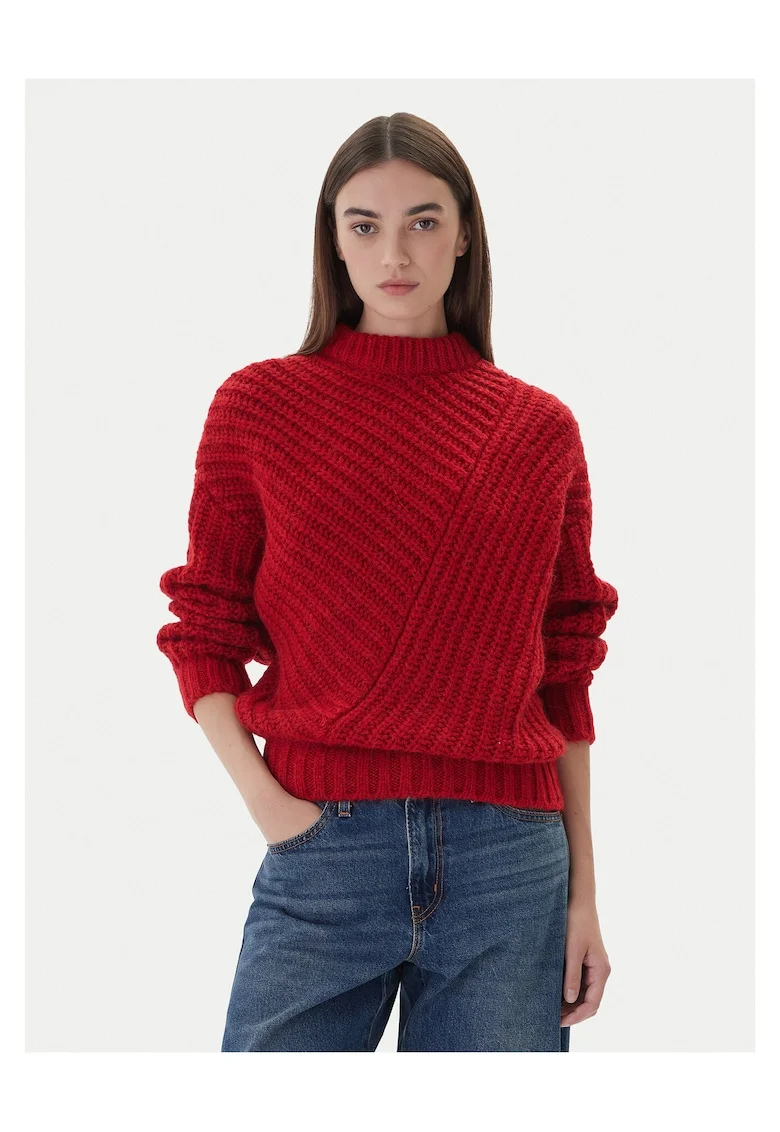 Pulover dama  rosu, moale