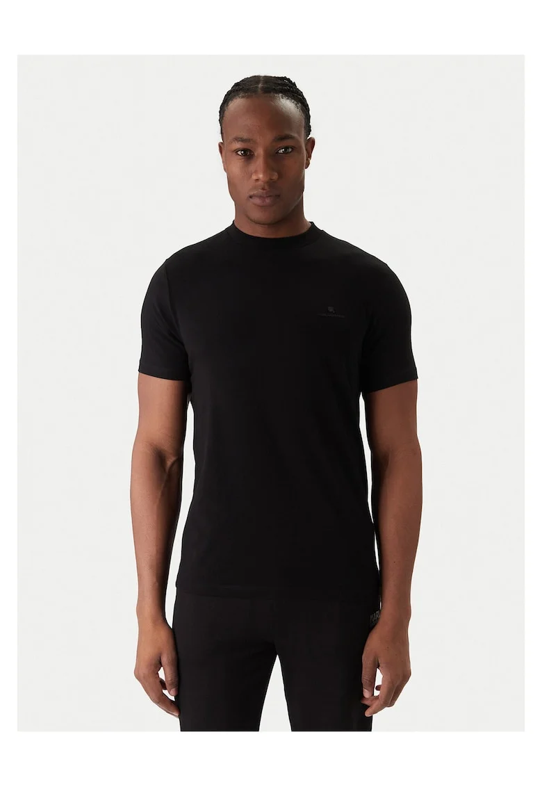 Tricou barbat  negru, bumbac