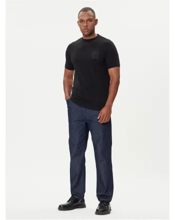 Tricou barbati, bumbac,  negru