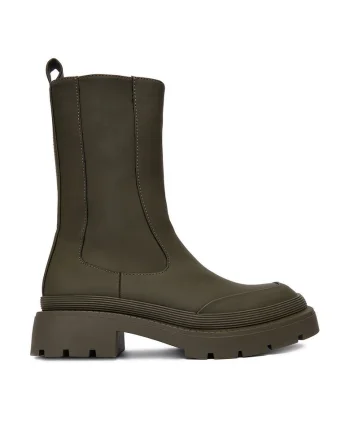 Botine dama,  13096-10, sintetic, verde