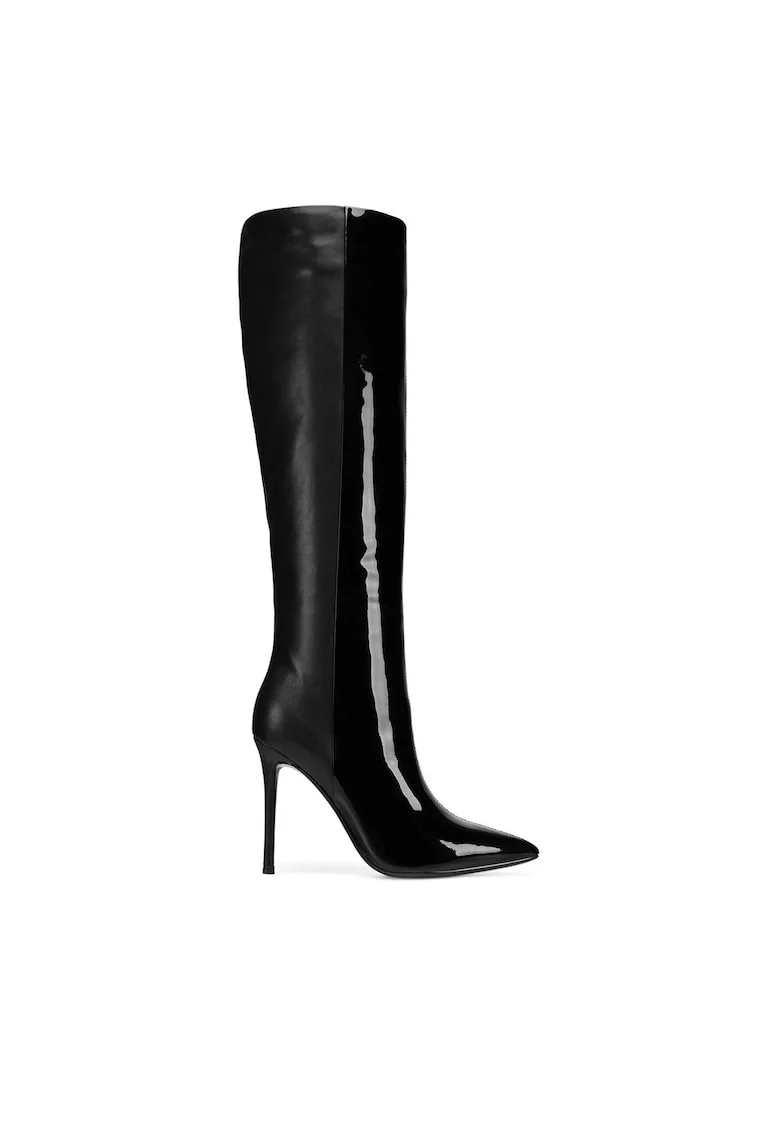 Cizme dama,  RAFA-587-9161, piele naturala, negru
