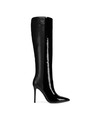 Cizme dama,  RAFA-587-9161, piele naturala, negru