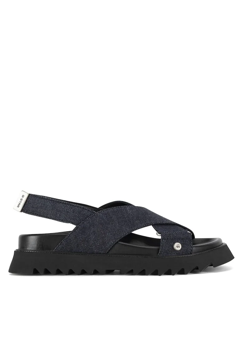 Sandale dama,  DEBRA-25SS495, bleumarin, tesatura