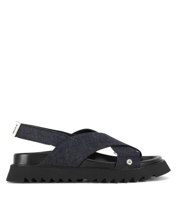 Sandale dama,  DEBRA-25SS495, bleumarin, tesatura