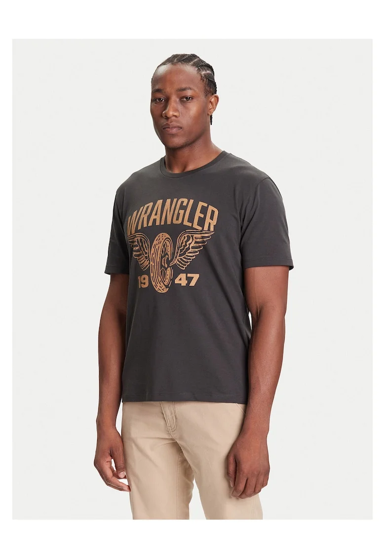 Tricou barbat,  gri, bumbac