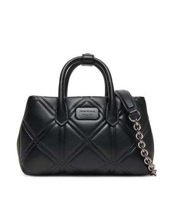 Geanta dama,  piele ecologica, neagra