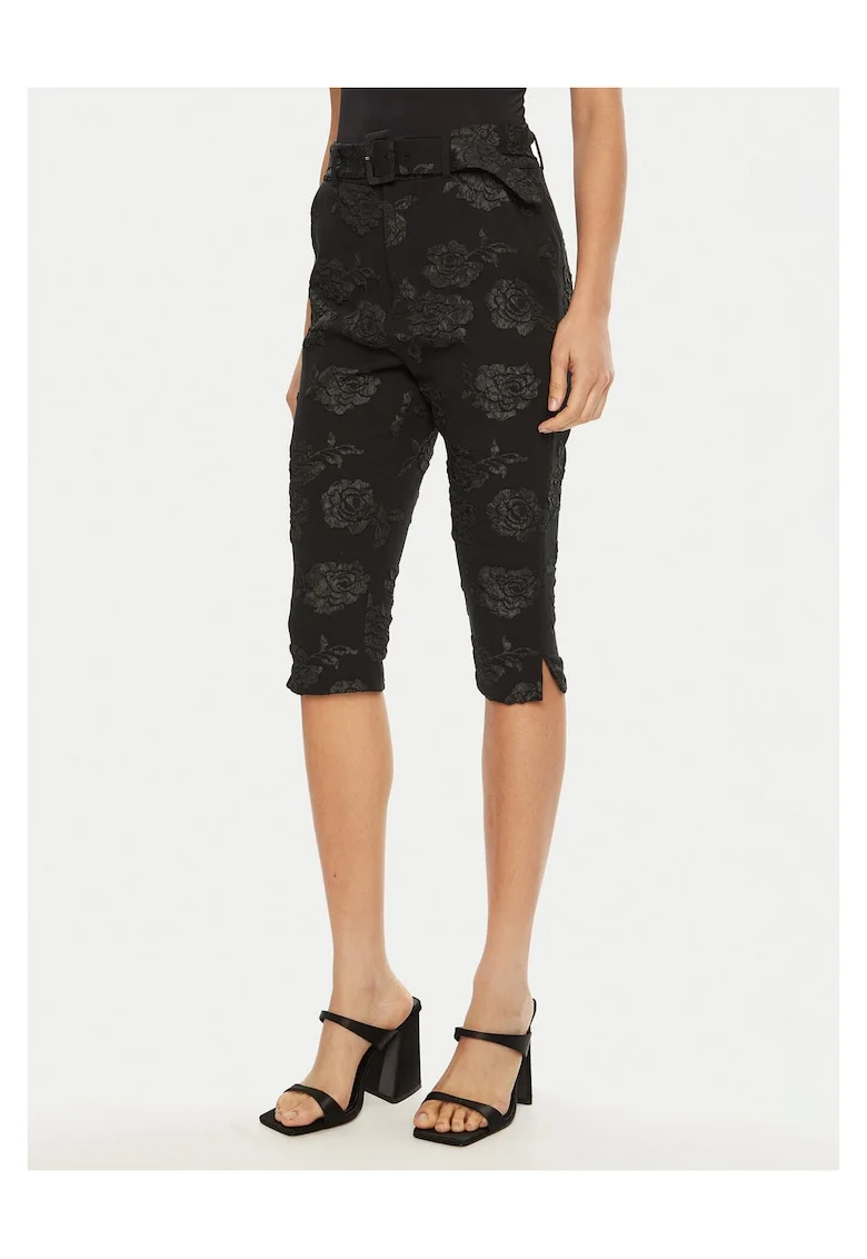 Pantaloni dama  Capri, negru