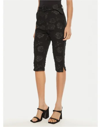 Pantaloni dama  Capri, negru