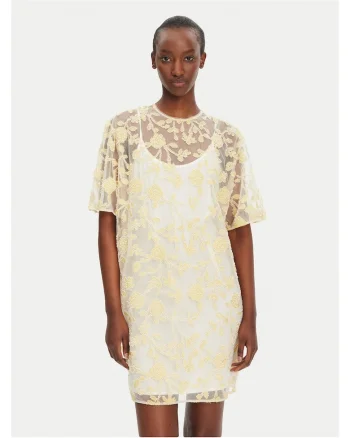 Rochie de cocktail,  galben