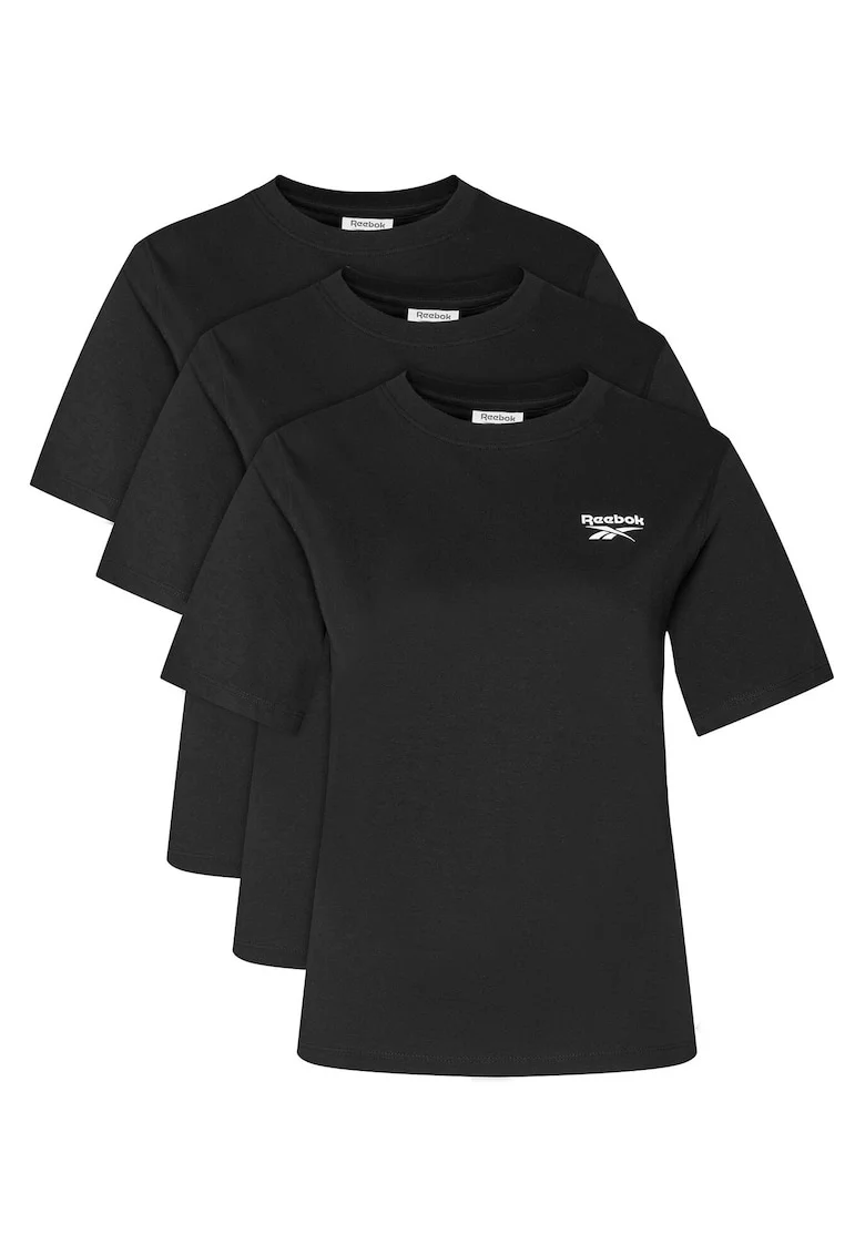 Set tricouri dama,  Negru, 3 buc