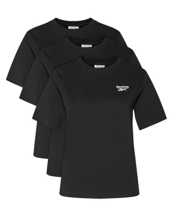 Set tricouri dama,  Negru, 3 buc