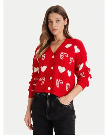 Cardigan dama  rosu, moale