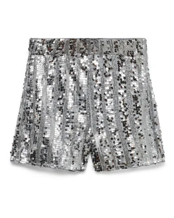 Pantaloni scurti  argintii