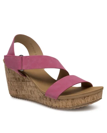 Sandale dama,  WYL0710-XX, roz, sintetic,
