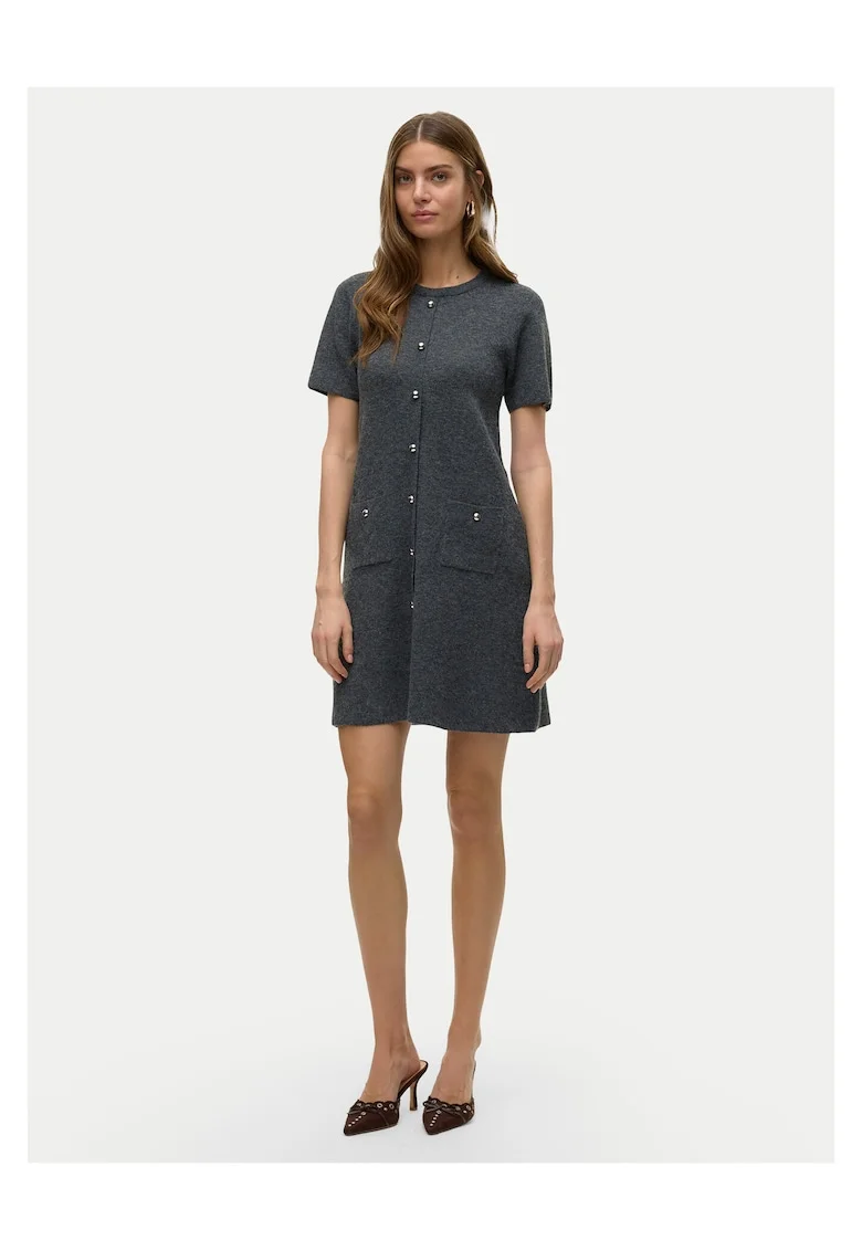 Rochie tricotata de dama  gri