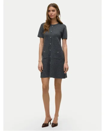 Rochie tricotata de dama  gri
