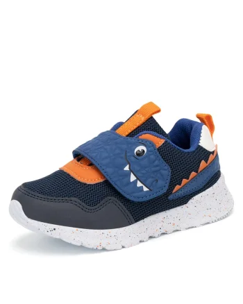 Tenisi copii,  bleumarin, material textil