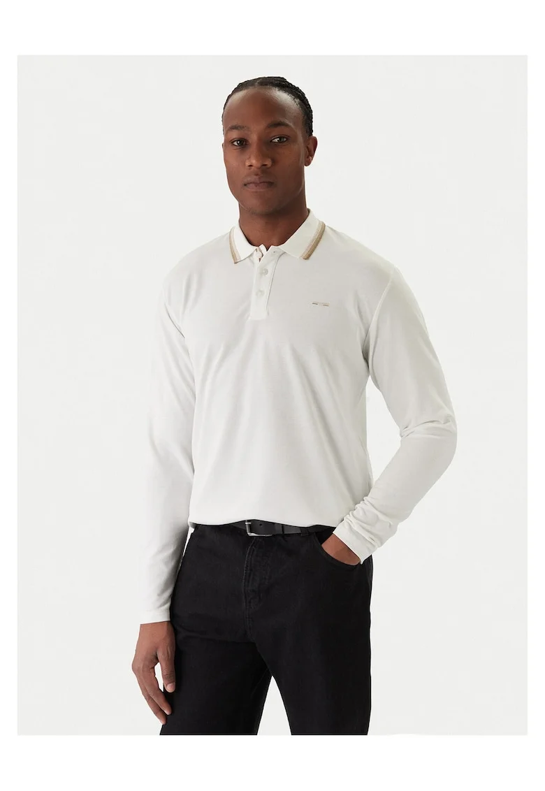 Bluza barbati  alb, bumbac