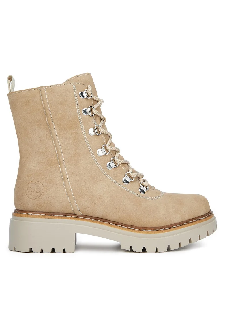Botine dama,  Bej, Textil 72643-60