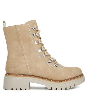 Botine dama,  Bej, Textil 72643-60