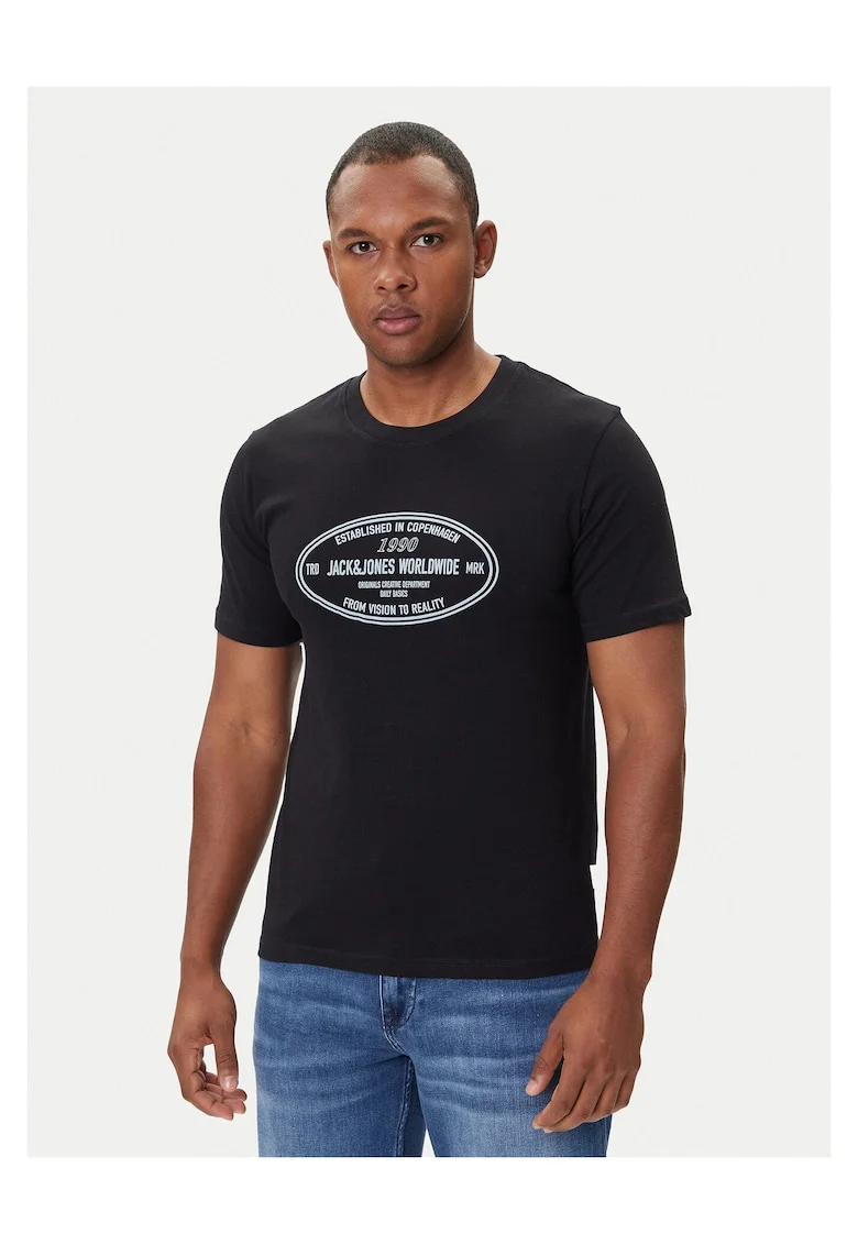 Tricou barbati  negru, bumbac