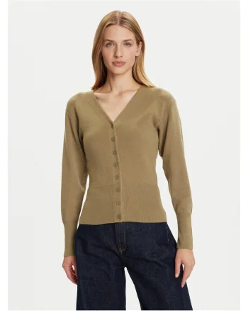 Cardigan dama  verde kaki