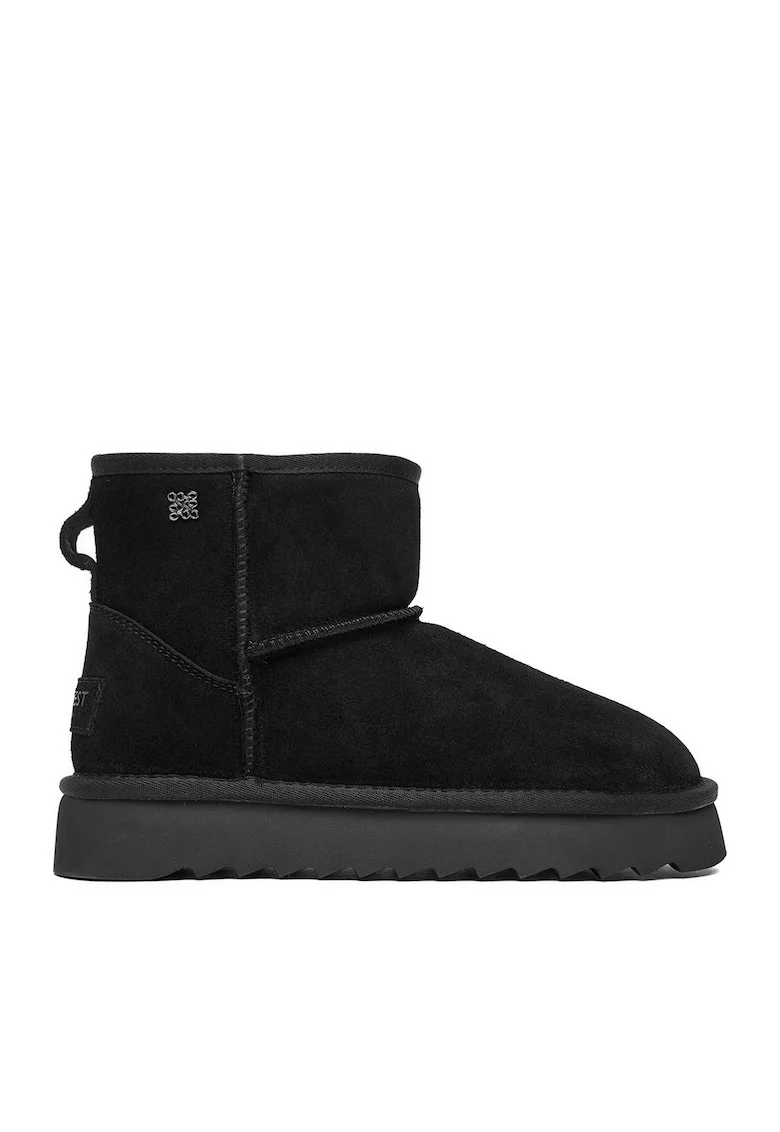 Ghete dama,  piele naturala, negru